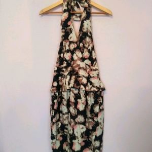 Anthropologie McGinn Silk Halter dress